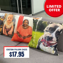 Load image into Gallery viewer, Custom Photo Pillow Case
