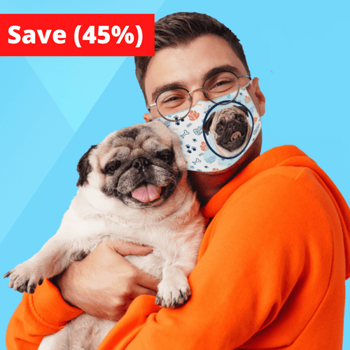 Custom Pet Photo Face Covering - 45% OFF NOW!